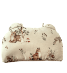 Poduszka do spacerówki z mocowaniem-Leśni przyjaciele