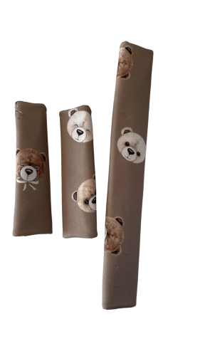 ochraniacze na pasy do wózka dziecięcego w misie