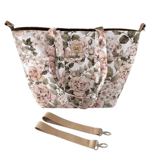 Torba do wózka dziecięcego w kwiaty-Róże