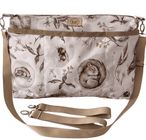 organizer do wózka beżowy,wodoodporna torba 2 w 1