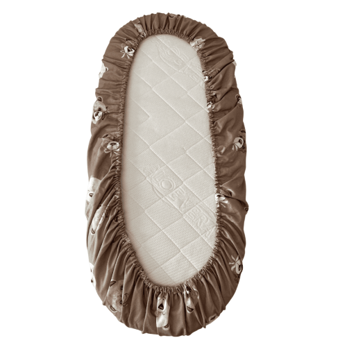 prześcieradło na gumce do gondoli 40x80 w misie