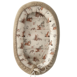 Kokon niemowlęcy bawełna i velvet-Leśni przyjaciele