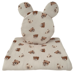 Muślinowy komplet do gondoli dla niemowlaka w Misie