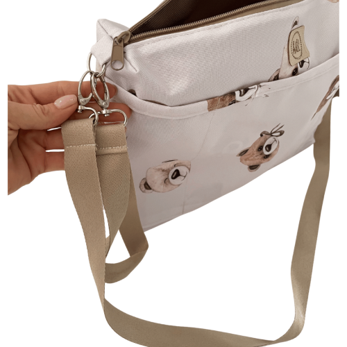 Organizer do wózka z regulowanym paskiem na ramię