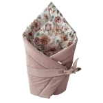 Rożek niemowlęcy bawełna premium,velvet-Kwiaty 
