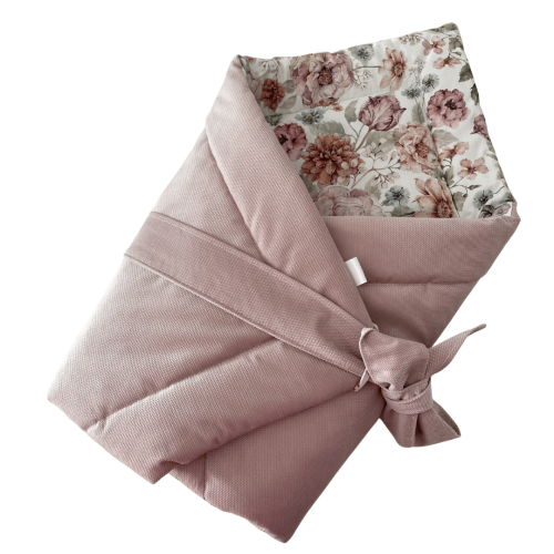 rożek bawełna i velvet w kwiaty