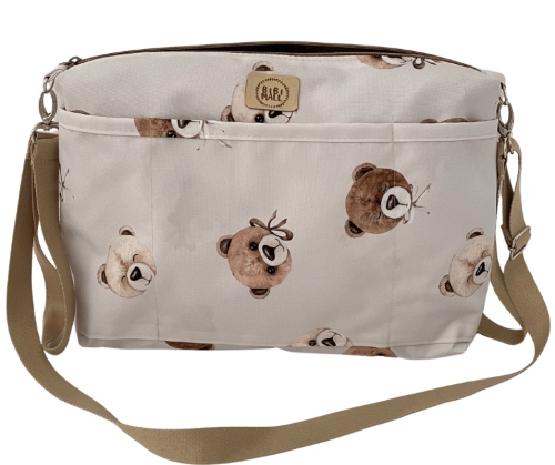 Organizer do wózka w misie,wodoodporna torba 2w1