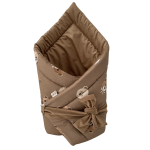 Rożek niemowlęcy bawełnia i velvet-Misie brąz