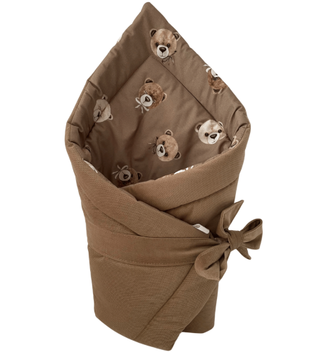 brązowy rożek niemowlęcy w misie