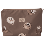 Kosmetyczka wodoodpora,duża i pojemna-Misie brąz