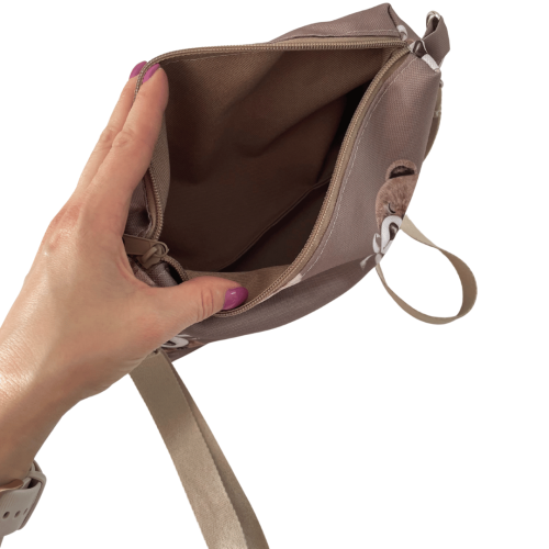 mały organizer do wózka brązowy