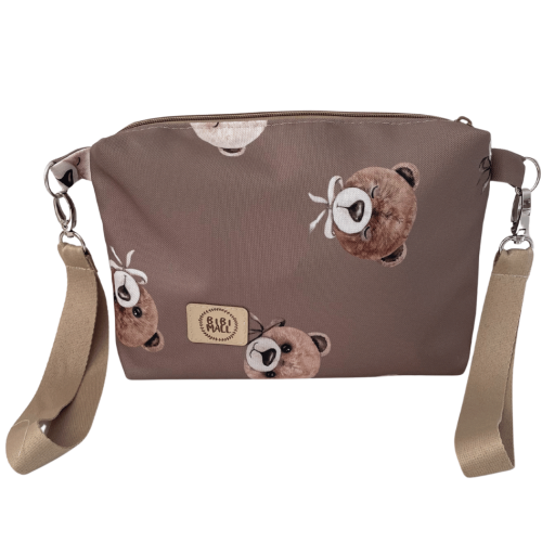 saszetka wodoodporna brązowa w misie