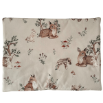 Płaska poduszka dla niemowlaka w rozmiarze 30x40/40x60-Leśni przyjaciele