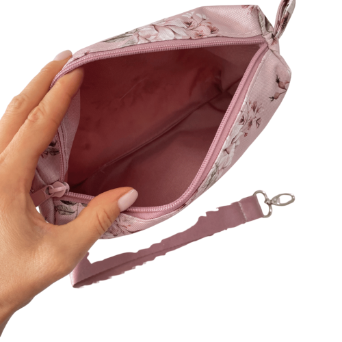 saszetka do wózka różowa blossom