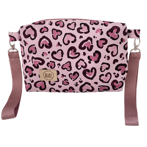 Saszetka do wózka,wodoodporna-Panterka róż