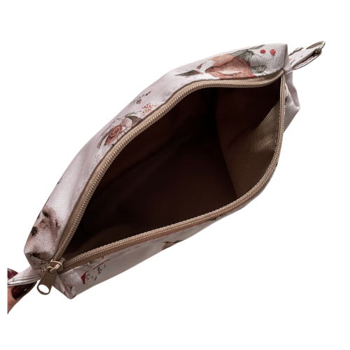 beżowa saszetka do wózka leśny motyw