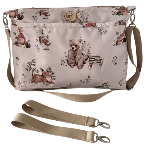 Wodoodporny organizer do wózka z leśnym wzorem