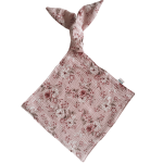 Pieluszka muślinowa króliczek–przytulanka dla noworodka różowa 