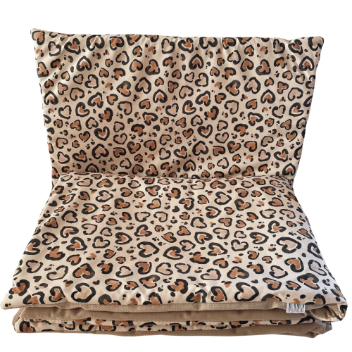 pościel do łóżeczka niemowlęcego w panterkę beżowa