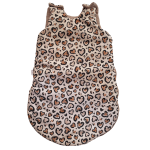 Śpiworek do spania bawełna premium TOG 1.0/2.5-Panterka beż