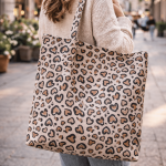 Torba shopper w panterkę,worek,torba plażowa 