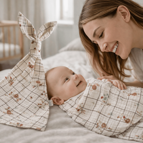 otulacz muślinowy niemowlęcy na lato