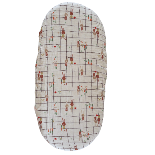 prześcieradło muślinowe beżowe do gondoli