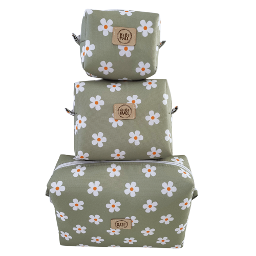 Zestaw kosmetyczek w kwiaty 3 szt dla mamy