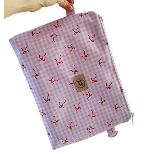 wodoodporna kosmetyczka pojemna w kokardki