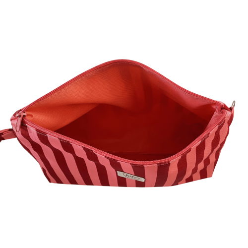 kosmetyczka w paski na wyjazd dla mamy i dziecka