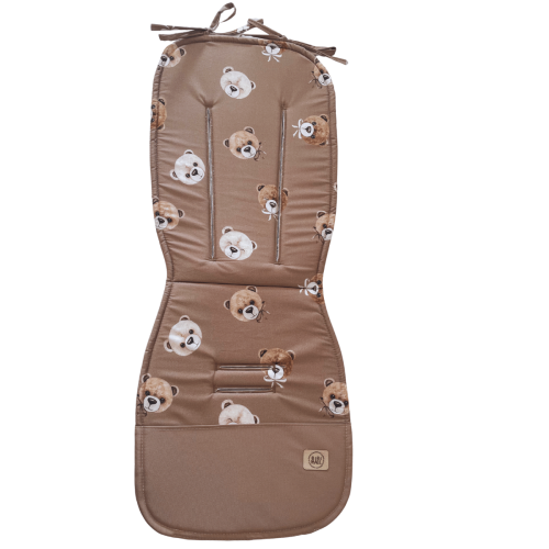 wkładka do wózka brązowa w misie