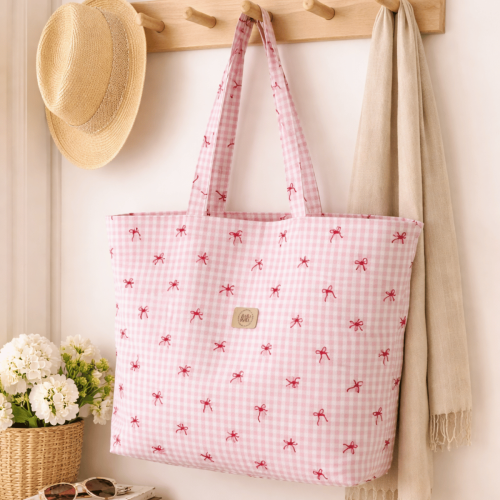 torba zakupowa shopper w kokardki