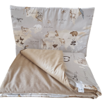 Pościel do łóżeczka z wypełnieniem bawełna premium 40x60 75x100 100x135-Mapa ŚwiataMapa Świata