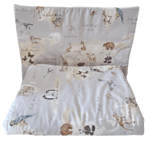 pościel z wypełnieniem bawełna premium do łóżeczka niemowlęcego