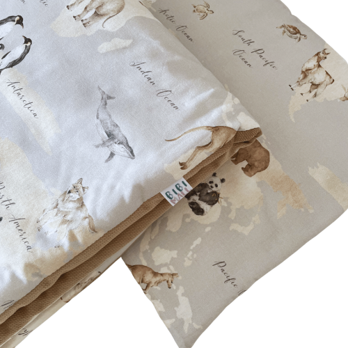 pościel do łóżeczka niemowlęcego bawełna velvet