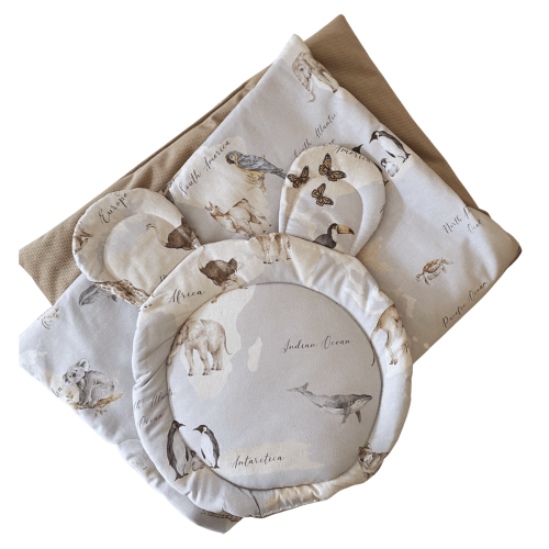 kocyk i poduszka do wózka gondoli