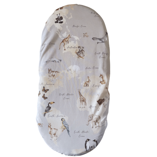 prześcieradło do gondoli błękitne