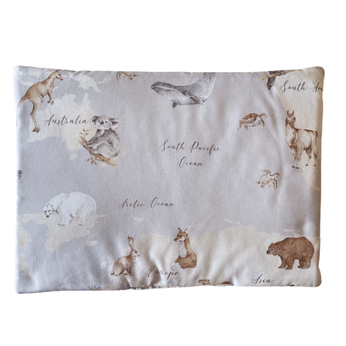 płaska poduszka niemowlęca bawełna velvet 40x60 30x40