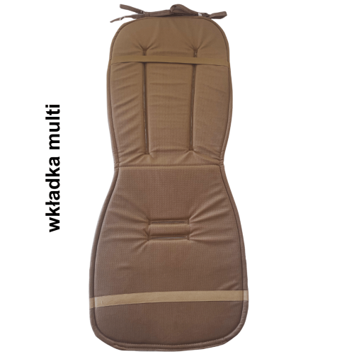 wkładka do wózka brązowa w misie, uniwersalna wkładka do spacerówki