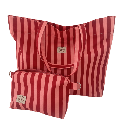 wodoodporna saszetka do wózka w paski