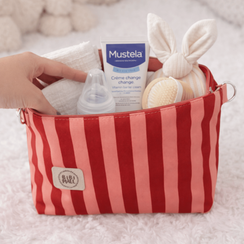 kosmetyczka mini organizer w paski