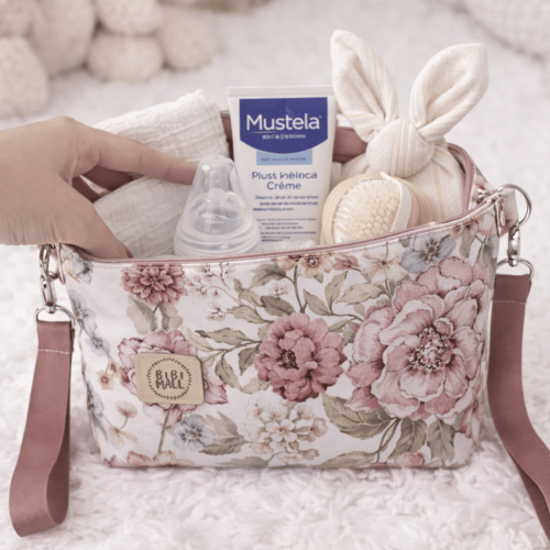 Saszetka do wózka,wodoodporna-Kwiaty 