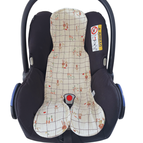 wkładka do fotelika antypotowa beżowa