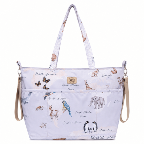 Torba do wózka shopper-Mapa Świata