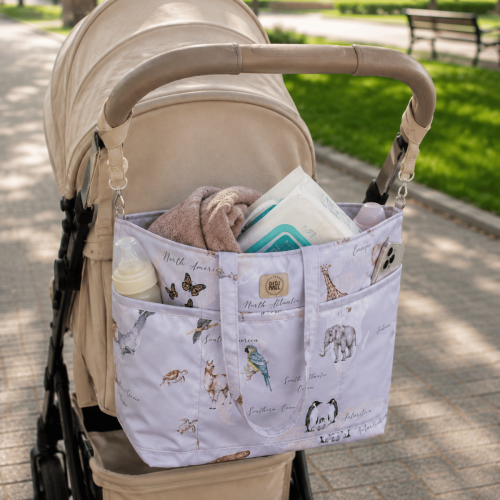Torba do wózka Shopper pojemna wodoodporna torba dla mamy