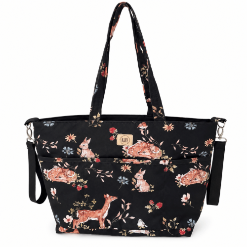 Torba do wózka shopper-Sarenki,czarna