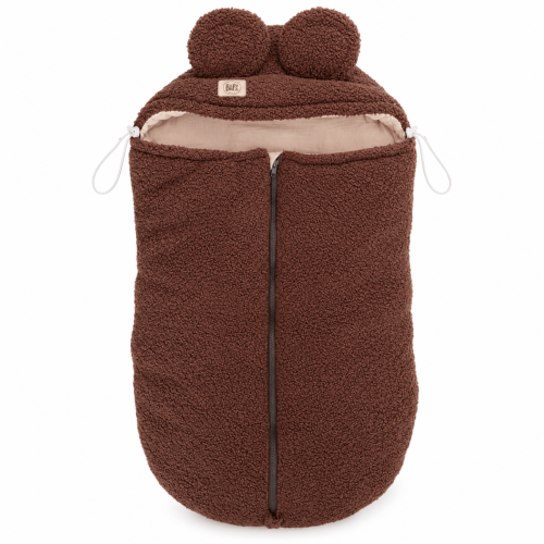 brązowy śpiworek boucle do gondoli